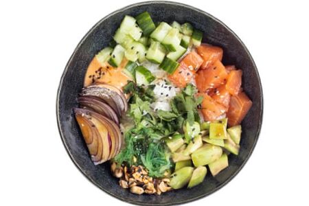 Поке с лососем