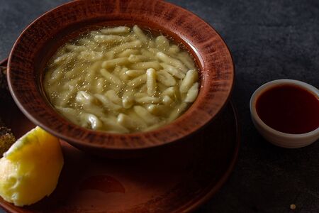 Хинкал лакский с отварным мясом