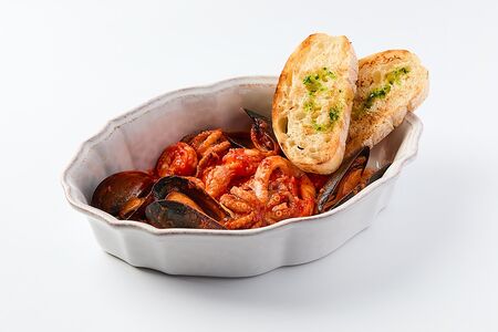 Соте из морепродуктов