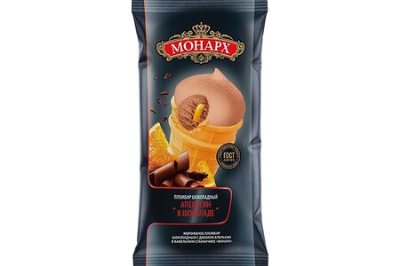 Вафельный стаканчик Монарх апельсин с шоколадом