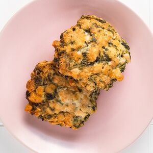 Рубленная котлета со шпинатом