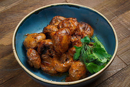 Шампиньоны на мангале