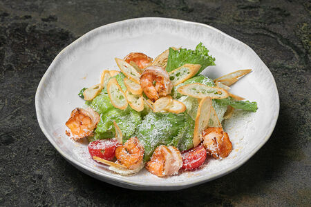 Салат Аве Цезарь с креветками