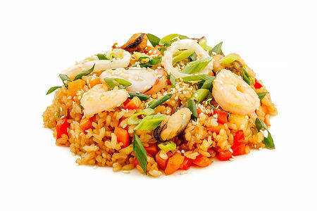 Рис с морепродуктами