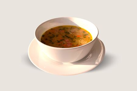 Суп гороховый с копченостями