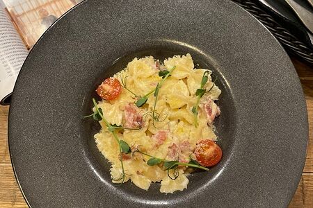 Паста с беконом