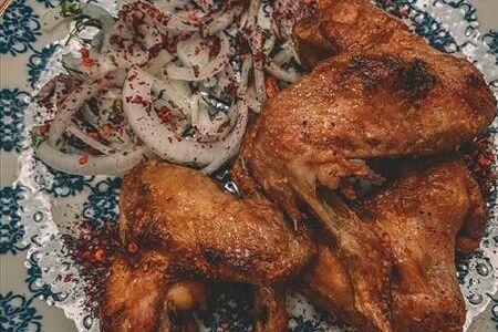 Куриные крылышки на углях