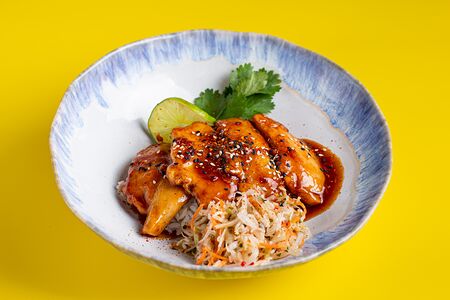 Курица в соусе терияки с рисом