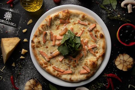 С семгой и шпинатом