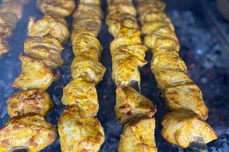 Шашлык из куриного филе