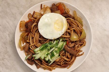 Уйгурский Лагман жареный