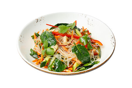 Салат фунчоза курица