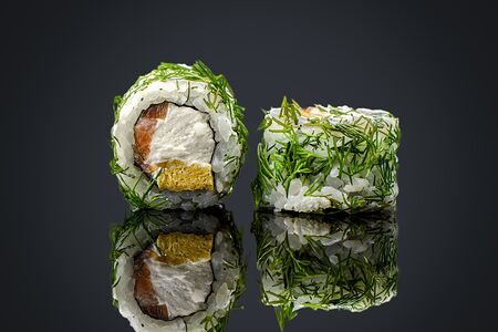 Постный ролл в укропе