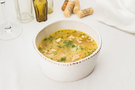 Домашняя лапша с курицей и грибами