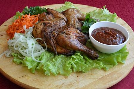 Курица табака