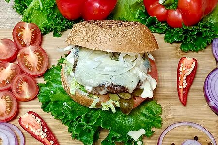 Гамбургер с говядиной