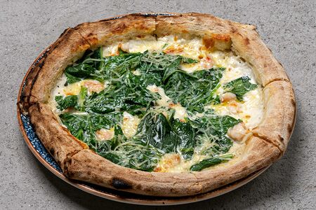 Креветки и шпинат