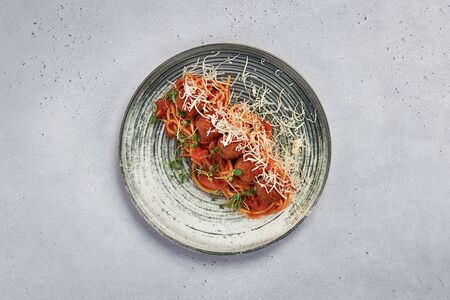 Паста с фрикадельками