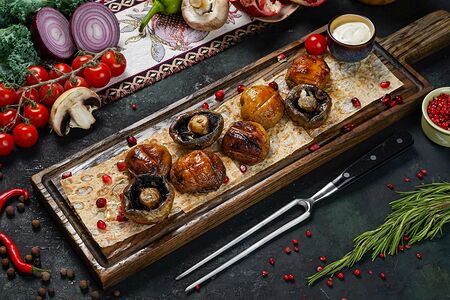 Шампиньоны на углях