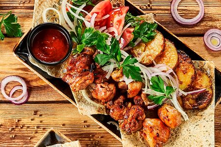 Шашлык из куриной грудки