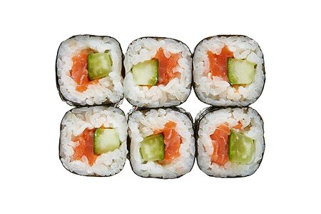 Классика с лососем и огурцом