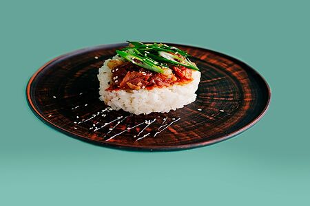 Рис терияки с беконом