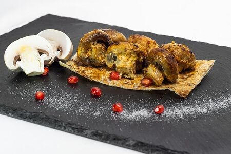 Грибы на мангале