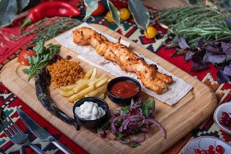 Шашлык из куриного филе