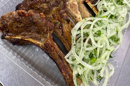 Шашлык из бараньей корейки