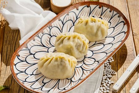 Манты с ягненком