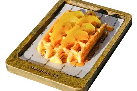 Бельгийская вафля Яблоко в карамели