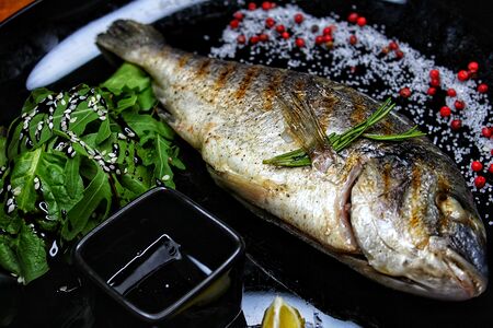 Дорадо на гриле