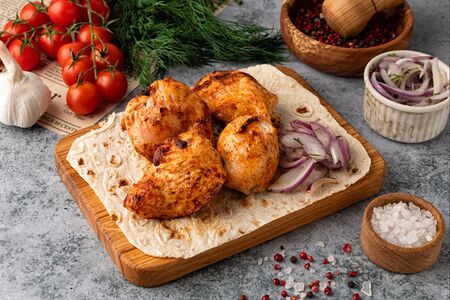 Шашлык из куриной грудки