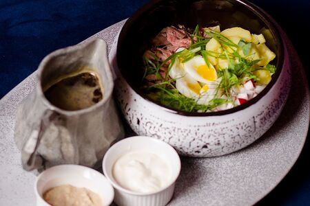 Окрошка на квасе