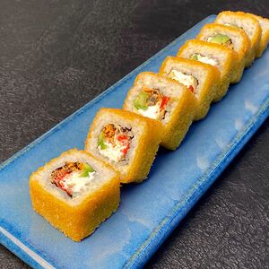 Жареный с мидиями