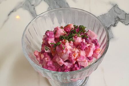 Салат Норвежский с сайрой