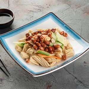 Салат из спаржи 花仁腐竹