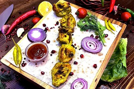 Шашлык из куриного филе