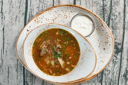 Щи похмельные со сметаной