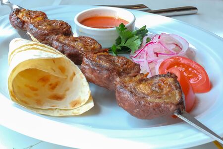 Говяжий рулет на углях