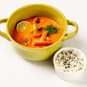 Суп Том ям с креветками