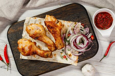 Шашлык из куриной голени