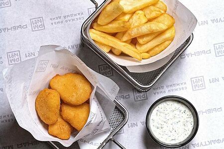 Фиш Наггетсы с картофелем фри