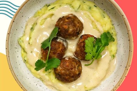 Митболлы с толченкой