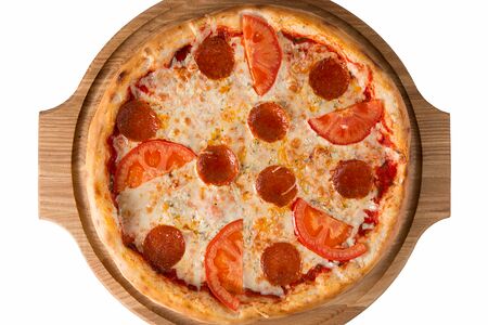 Пицца Три сыра с пепперони