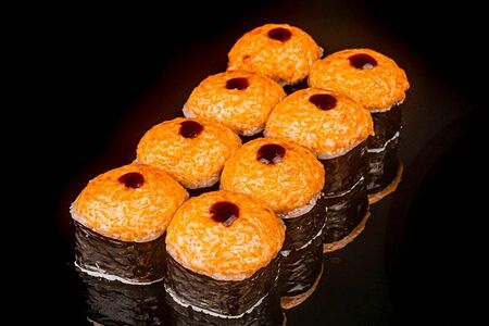 Запеченный ролл с креветкой