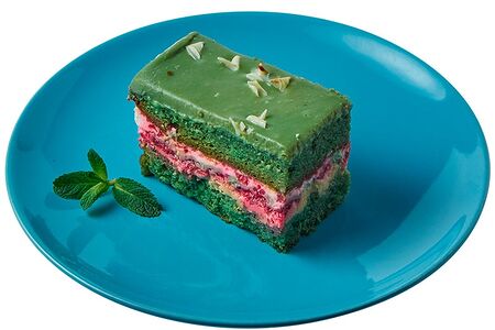 Торт Фисташка с малиной