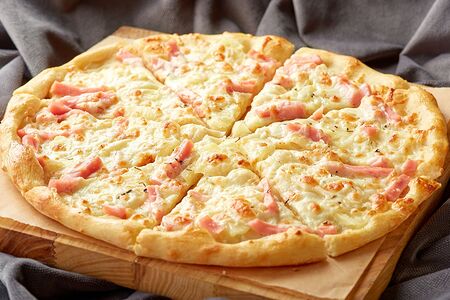 С ветчиной и грибами