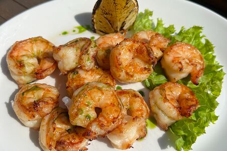 Креветки на гриле
