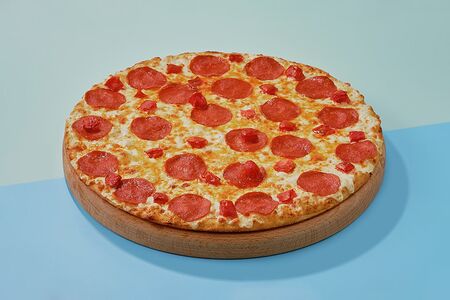 Пицца Сливочная пепперони на тонком тесте 30 см